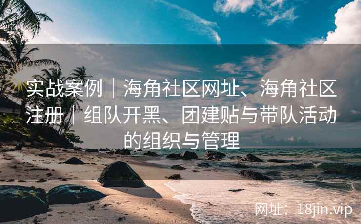实战案例｜海角社区网址、海角社区注册｜组队开黑、团建贴与带队活动的组织与管理